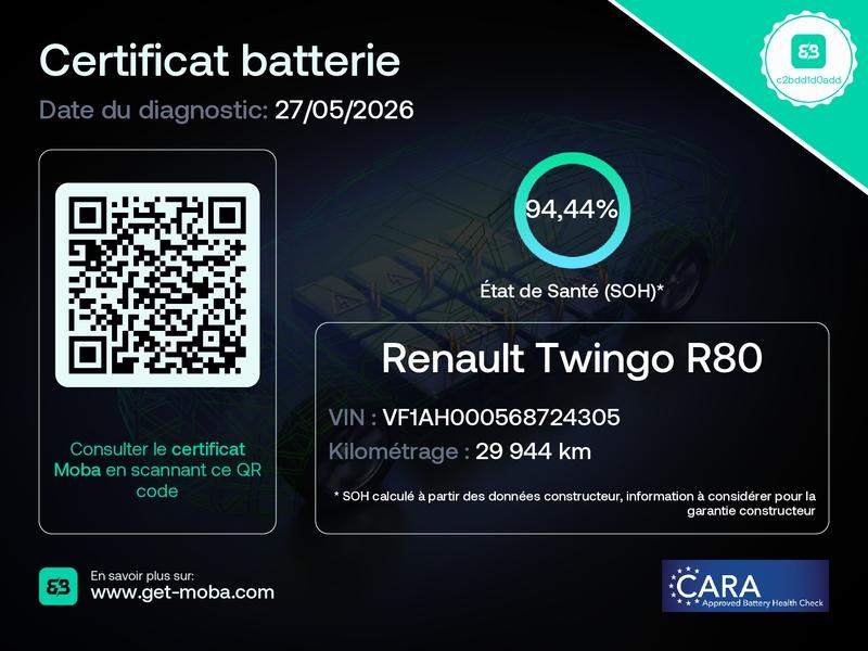 RENAULT Twingo d’occasion à vendre à SAMOREAU chez DPL - GARAGE DU CENTRE (Photo 3)